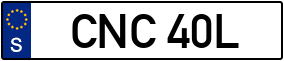 Trailer License Plate